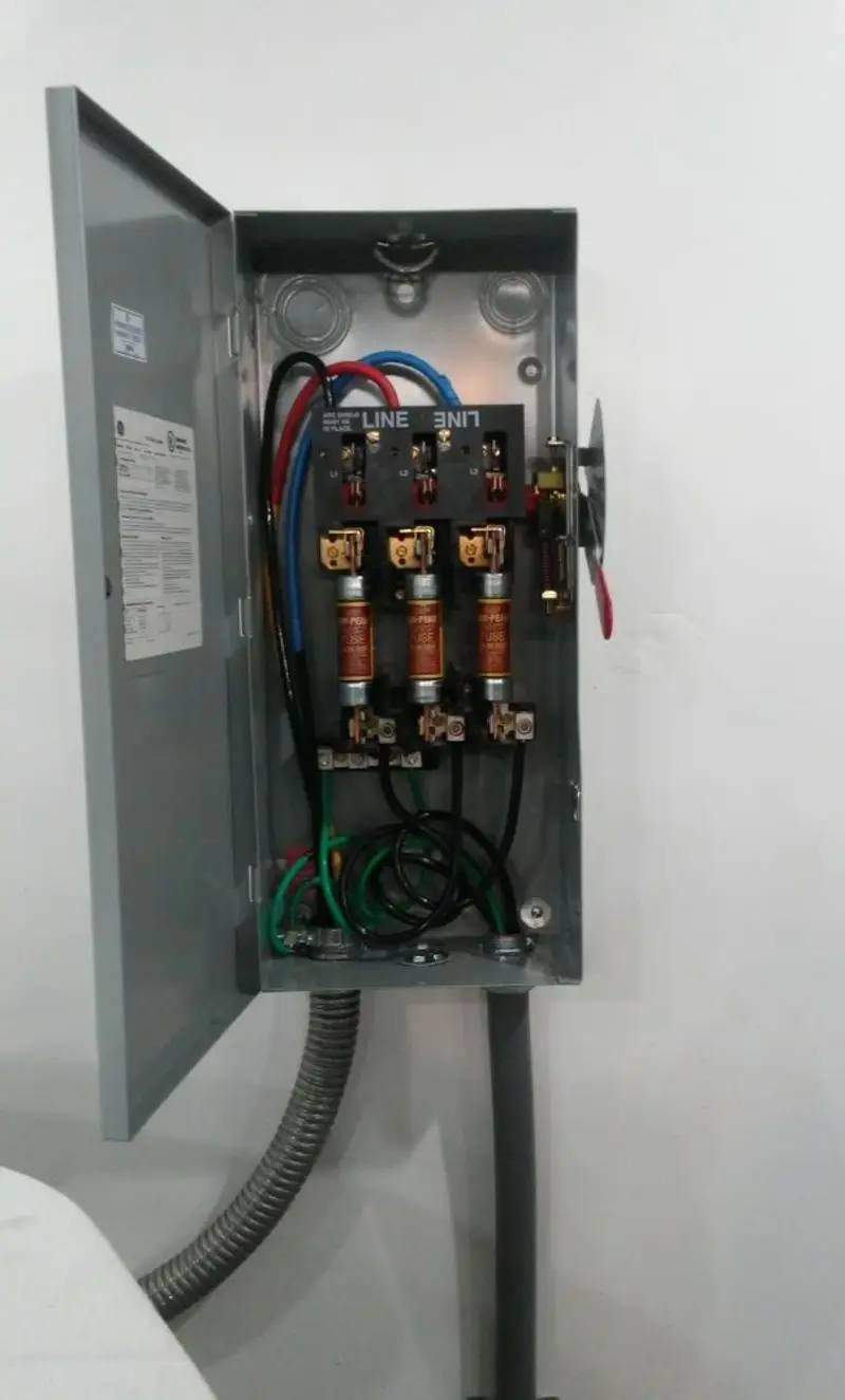 Three-phase disconnect switch installed for Electrical Wiring & Rewiring in Allen Park