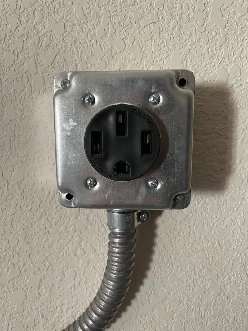 NEMA 14-50 outlet installed for Smart Home Electrical in Allen Park